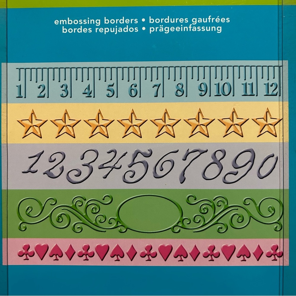 Cuttlebug 5-pc 7 inches Embossing Borders - Measure by Measure